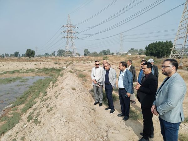 The President of Maysan University reviews development projects at the research station of the College of Agriculture
