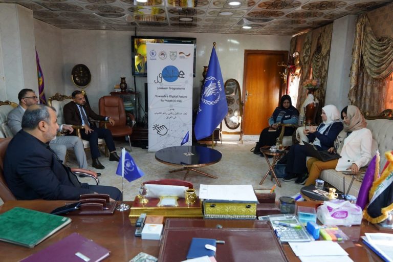 The Assistant President of the University for Scientific Affairs and Postgraduate Studies meets with a delegation from the World Food Program (WFP).