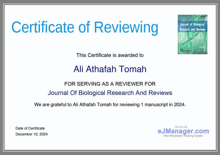 A lecturer from the College of Agriculture is scientifically evaluated in an international journal within Scopus containers