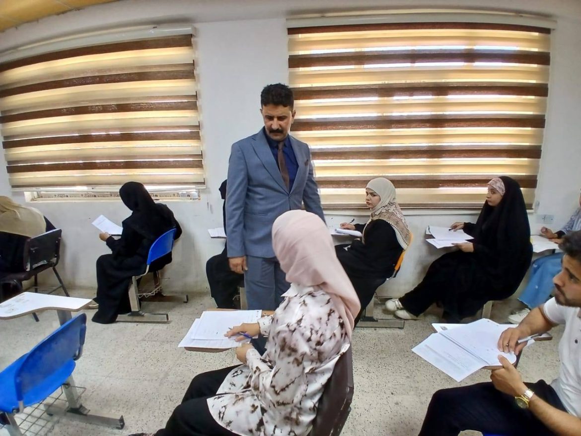 أستمرار امتحانات الفصل الدراسي الثاني للمرحلة الأولى للعام الدراسي ٢٠٢٤ / ٢٠٢٥ في كلية التربية الأساسية ..