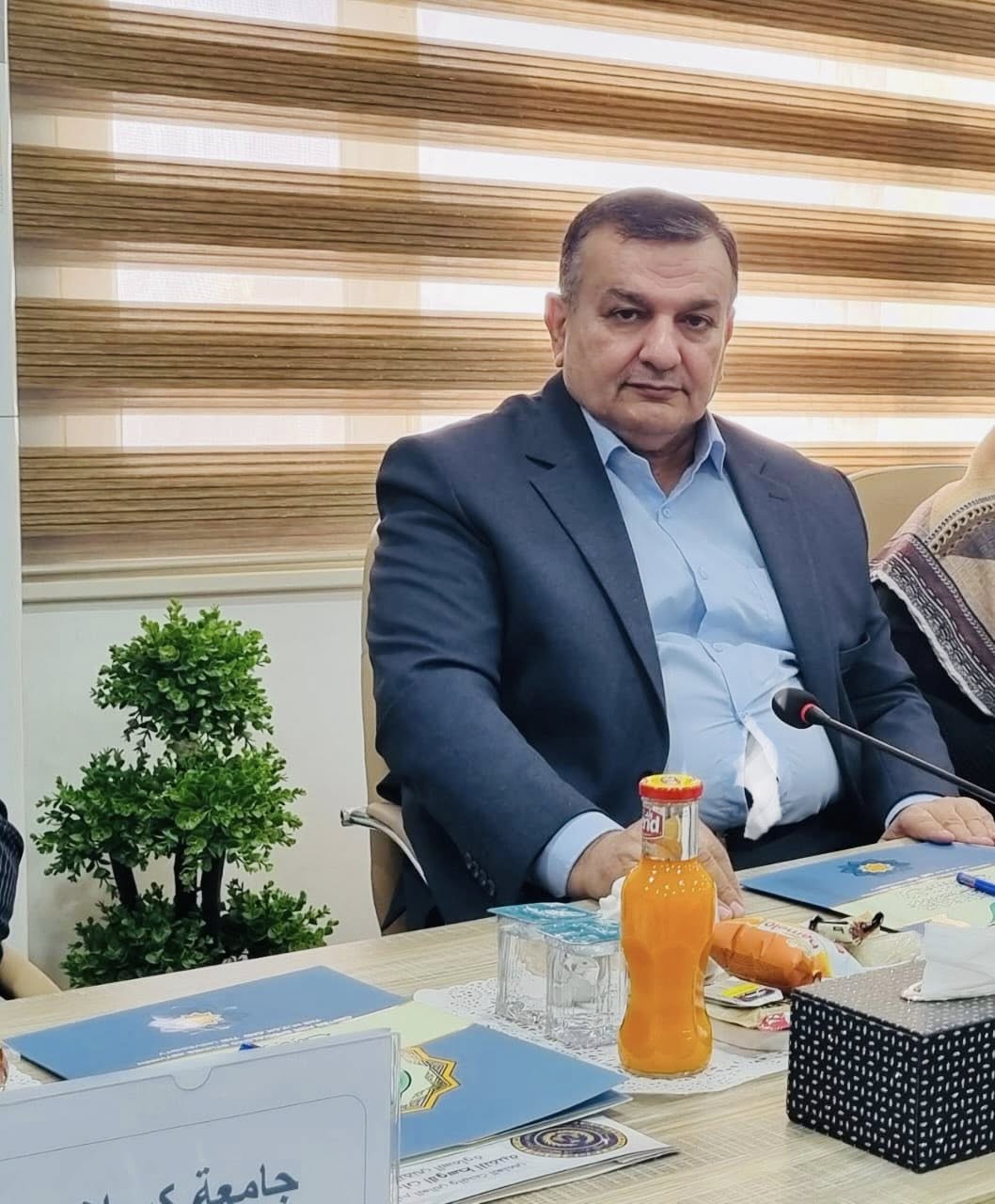 تدريسي من جامعة ميسان يشارك في أجتماع الهيئة الاستشارية بين الحوزة والجامعة .