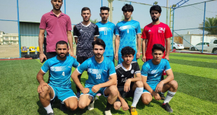 The Faculty of Engineering participates in the University of Maysan Five-Player Football Championship