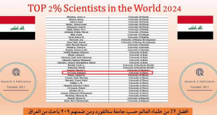 A lecturer from the Faculty of Engineering at Maysan University ranked among the top 2% of scientists worldwide, according to Stanford University