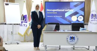 كلية الهندسة تقيم ورشة السلامة المهنية العاشرة لطلبة قسم الهندسة الكيمياوية بالتعاون مع معهد التدريب النفطي في ميسان