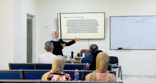 كلية الهندسة تقيم ورشة تدريبية حول التصنيع بالإضافة وخصائص المواد المستخدمة في الطباعة ثلاثية الأبعاد