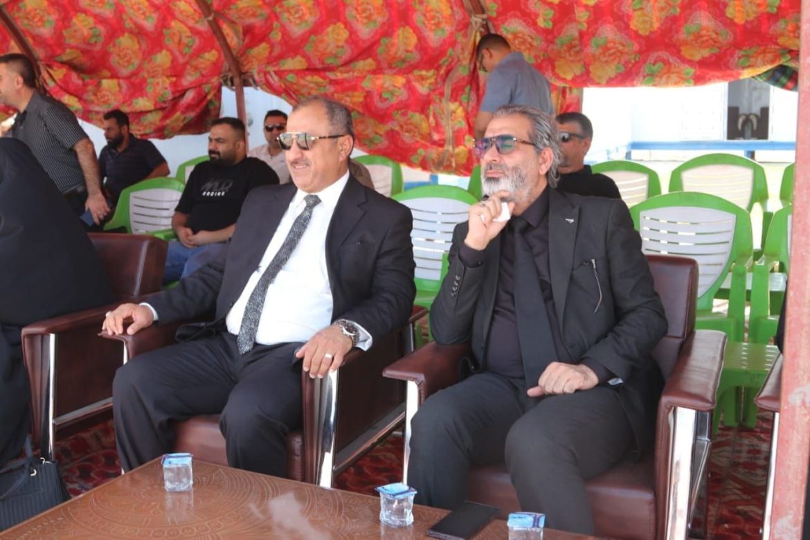 عميد كلية التمريض  جامعة ميسان يحضر وقائع وضع حجر الاساس للمدينة الجامعية