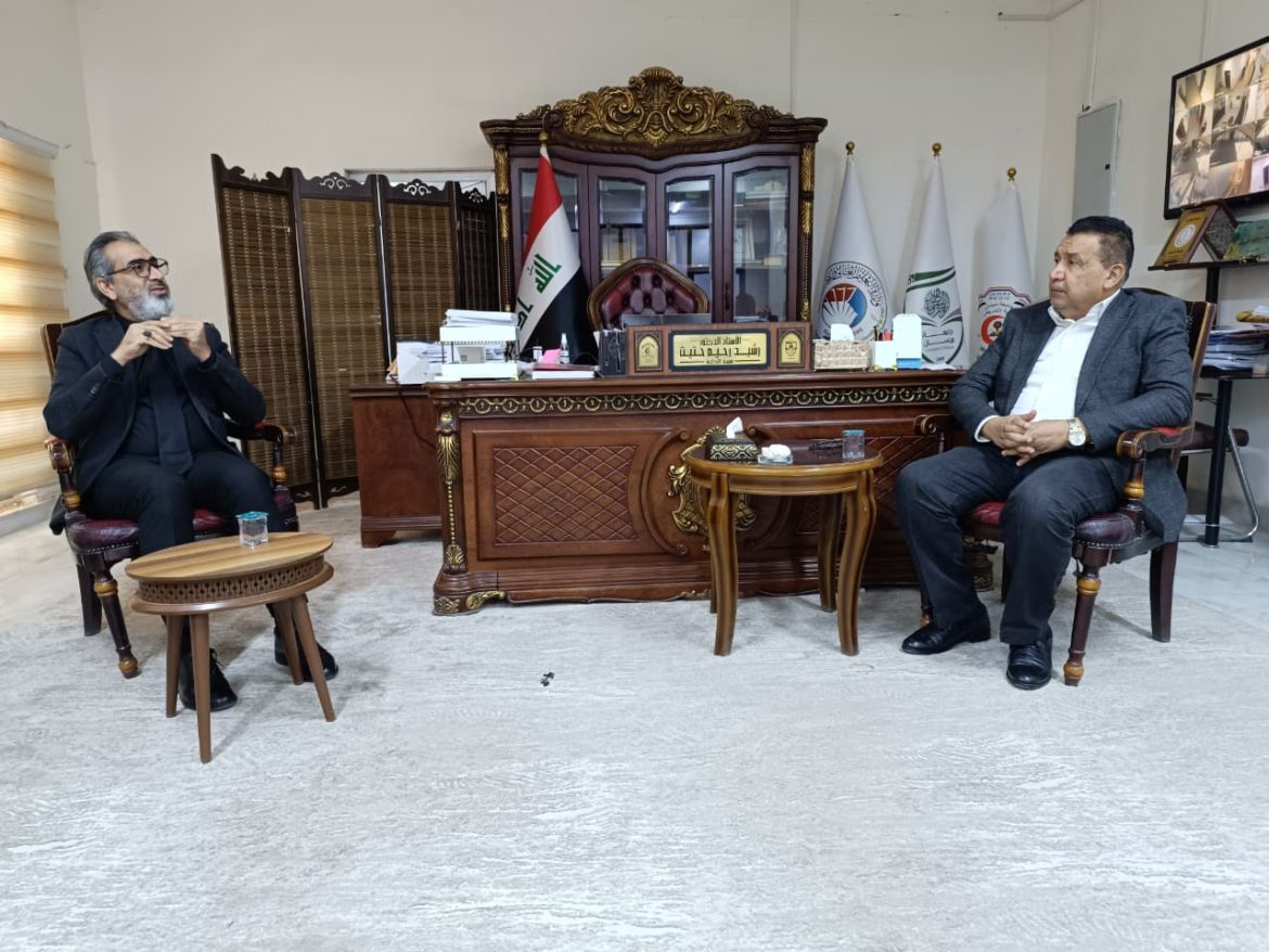 وفد نقابة التمريض فرع ميسان وتنسيقية المهن الصحية يزور كلية التمريض