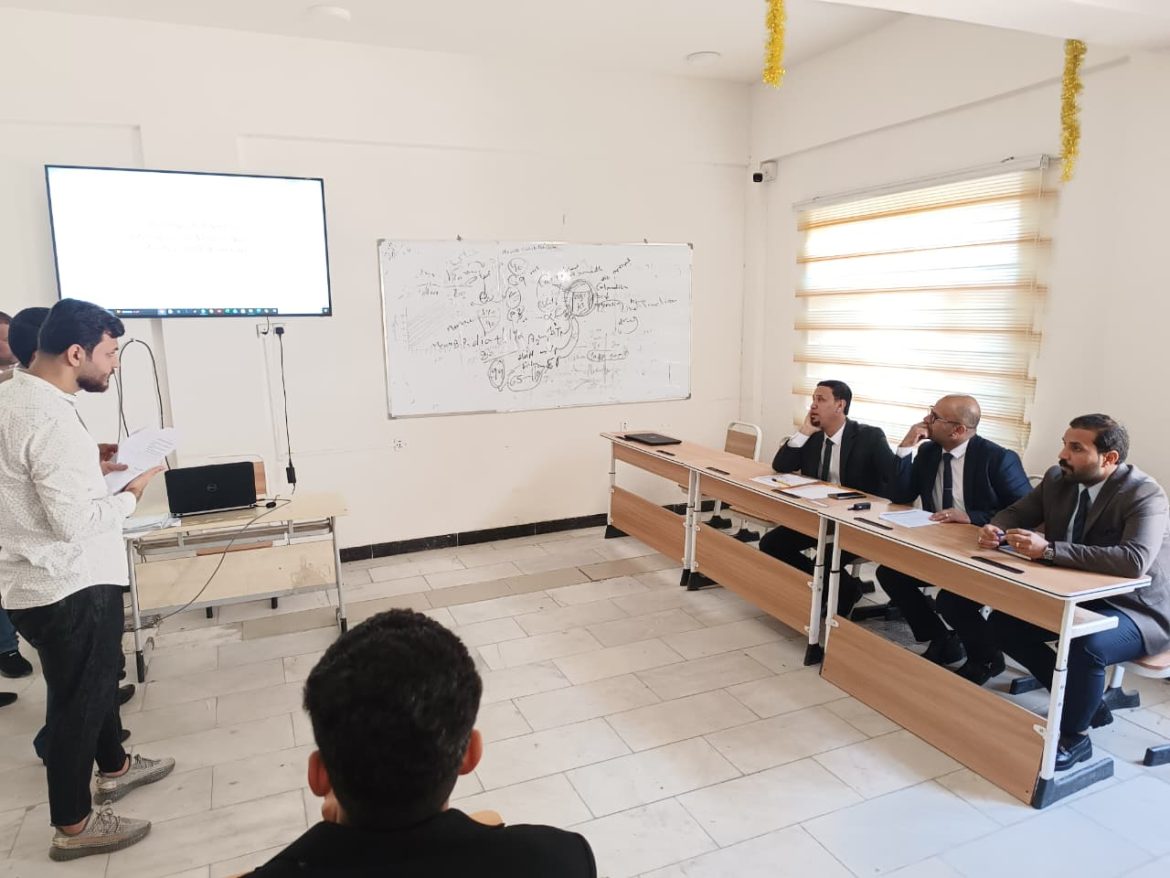 كلية التمريض جامعة ميسان  تناقش بحوث التخرج لطلبة المرحلة الرابعة وللدراستين الصباحية والمسائية