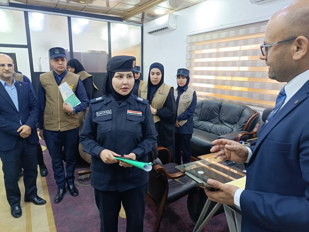 وفد من مديرية الشرطة المجتمعية يزور كلية التمريض جامعة ميسان