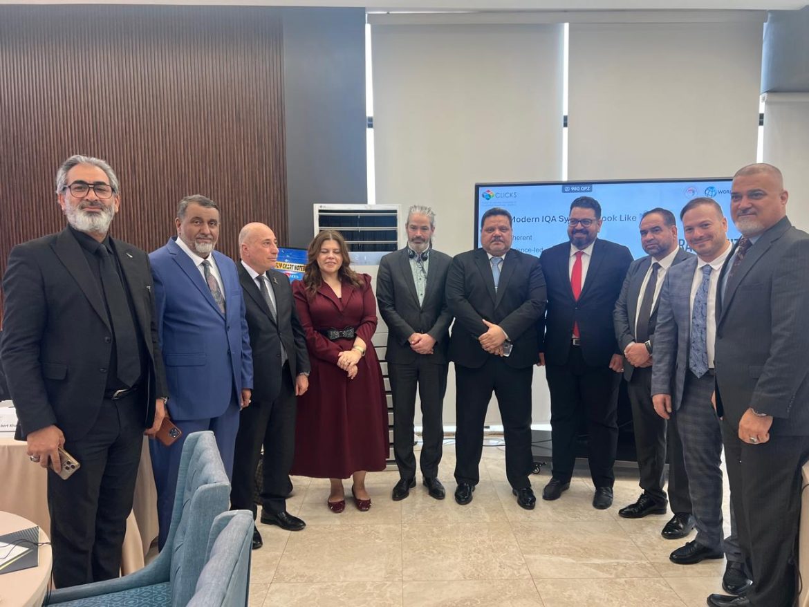 عميد كليه التمريض جامعة ميسان يشارك في ورشة عمل بعنوان  ( خطة تنفيذ القرارات في مجال ضمان الجودة وعملية بولونيا الكفاءة الخارجية )