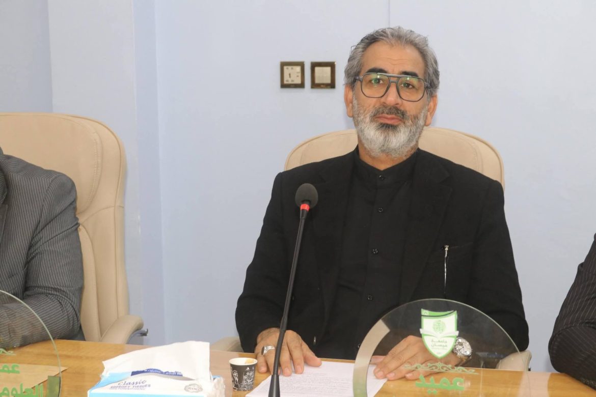عميد كلية التمريض جامعة ميسان  يشارك في اجتماع مجلس الجامعة